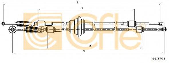 COFLE 113293 Трос, ступенчатая коробка передач