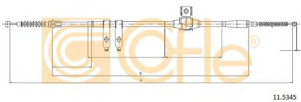 COFLE 115345 Трос, стояночная тормозная система