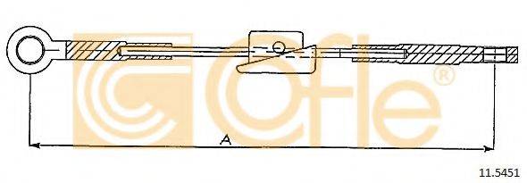 COFLE 115451 Трос, стояночная тормозная система