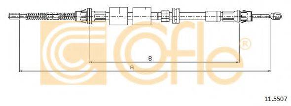 COFLE 115507 Трос, стояночная тормозная система