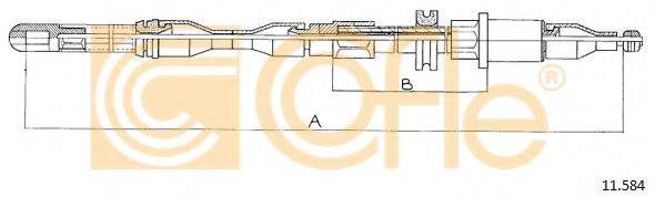 COFLE 11584 Трос, стояночная тормозная система