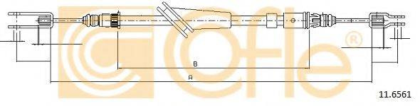 COFLE 116561 Трос, стояночная тормозная система