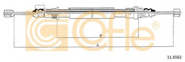 COFLE 116582 Трос, стояночная тормозная система