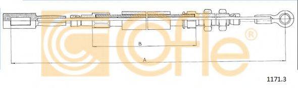COFLE 11713 Трос, стояночная тормозная система