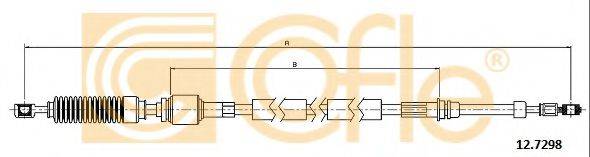 COFLE 127298 Трос, ступенчатая коробка передач