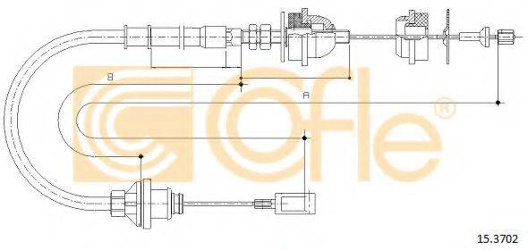 COFLE 153702 Трос, управление сцеплением