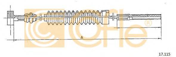 COFLE 17115 Трос, стояночная тормозная система