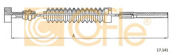 COFLE 17141 Трос, стояночная тормозная система