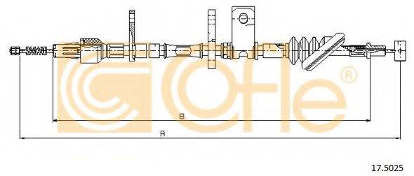 COFLE 175025 Трос, стояночная тормозная система