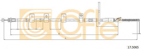 COFLE 175065 Трос, стояночная тормозная система