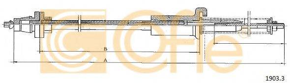 COFLE 19033 Тросик газа