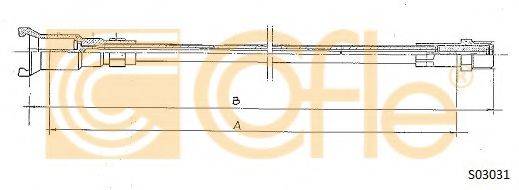 COFLE S03031 Тросик спидометра