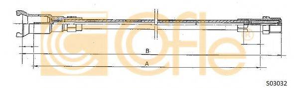 COFLE S03032 Тросик спидометра