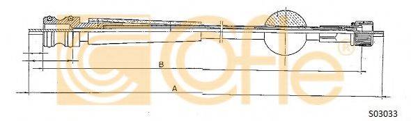 COFLE S03033 Тросик спидометра