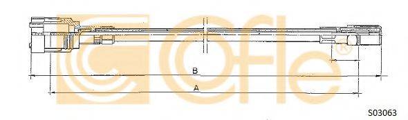COFLE S03063 Тросик спидометра