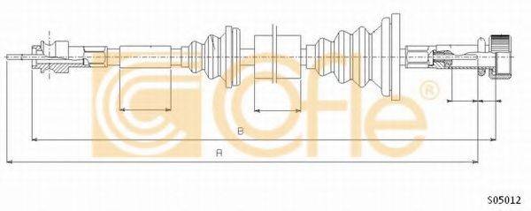 COFLE S05012 Тросик спидометра
