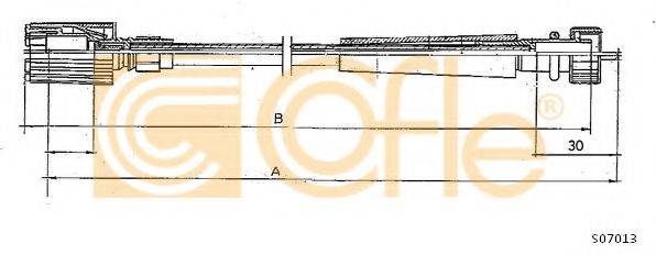 COFLE S07013 Тросик спидометра