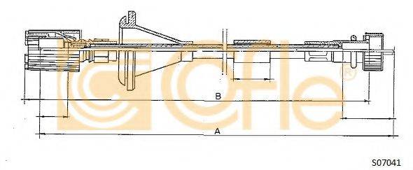 COFLE S07041 Тросик спидометра