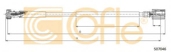 COFLE S07046 Тросик спидометра