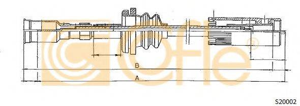 COFLE S20002 Тросик спидометра