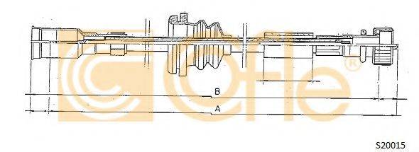 COFLE S20015 Тросик спидометра