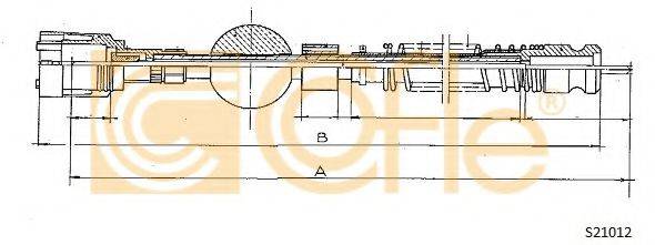 COFLE S21012 Тросик спидометра