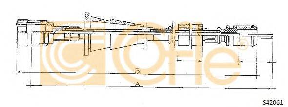 COFLE S24061 Тросик спидометра