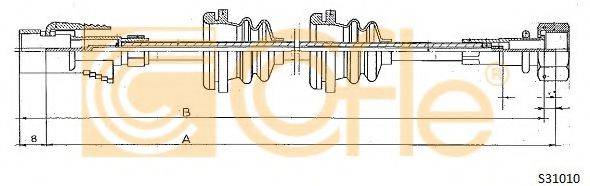 COFLE S31010 Тросик спидометра