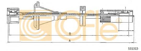 COFLE S31315 Тросик спидометра