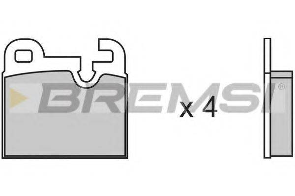 BREMSI BP2145 Комплект тормозных колодок, дисковый тормоз