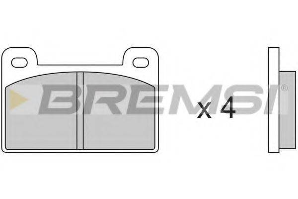 BREMSI BP2157 Комплект тормозных колодок, дисковый тормоз
