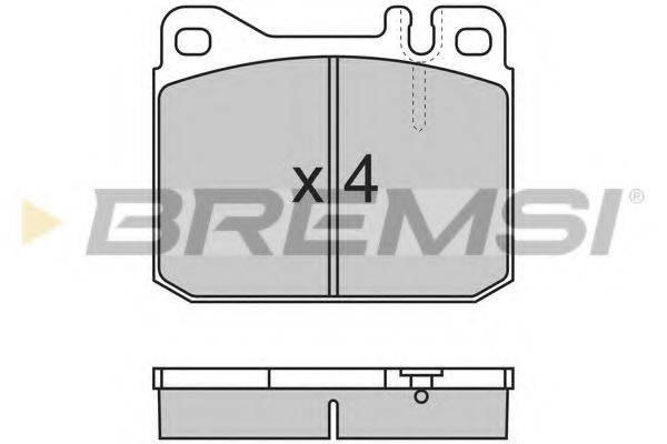 BREMSI BP2172 Комплект тормозных колодок, дисковый тормоз