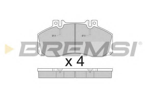 BREMSI BP2409 Комплект тормозных колодок, дисковый тормоз