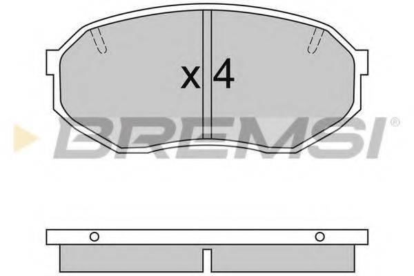 BREMSI BP2421 Комплект тормозных колодок, дисковый тормоз