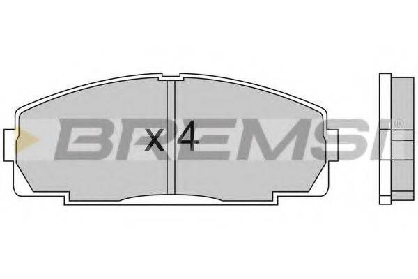 BREMSI BP2438 Комплект тормозных колодок, дисковый тормоз