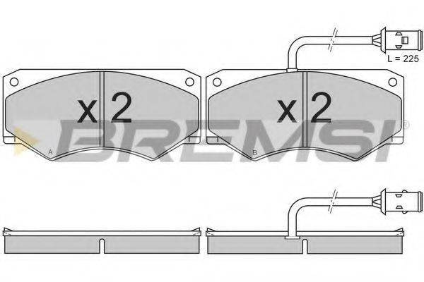 BREMSI BP2611 Комплект тормозных колодок, дисковый тормоз