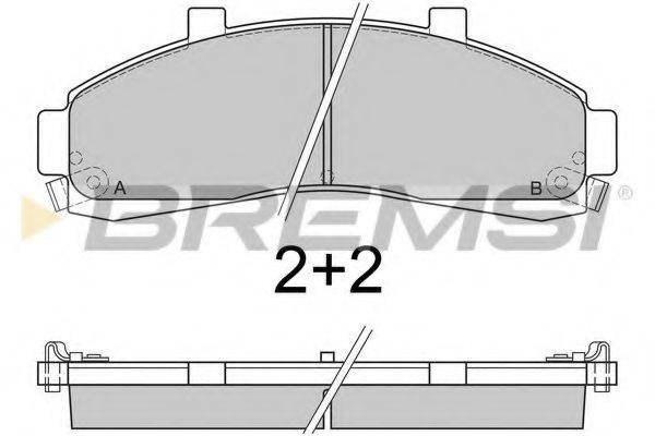 BREMSI BP2829 Комплект тормозных колодок, дисковый тормоз