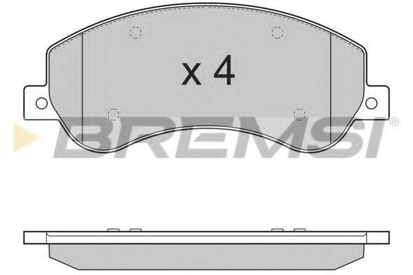 BREMSI BP3274 Комплект тормозных колодок, дисковый тормоз