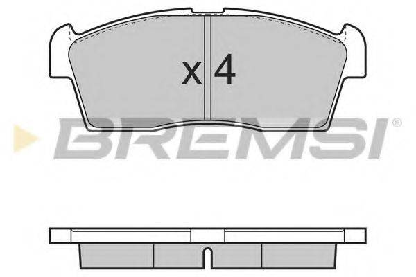 BREMSI BP3380 Комплект тормозных колодок, дисковый тормоз