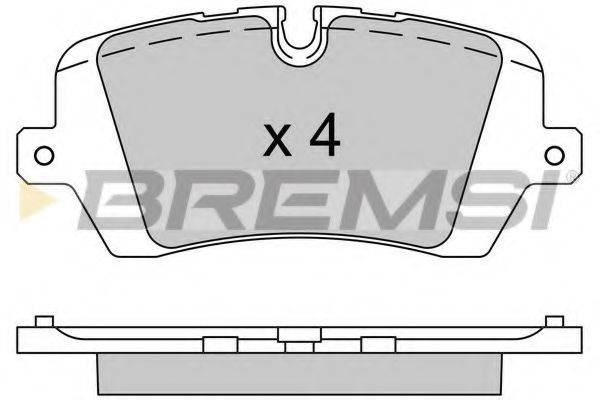 BREMSI BP3533 Комплект тормозных колодок, дисковый тормоз