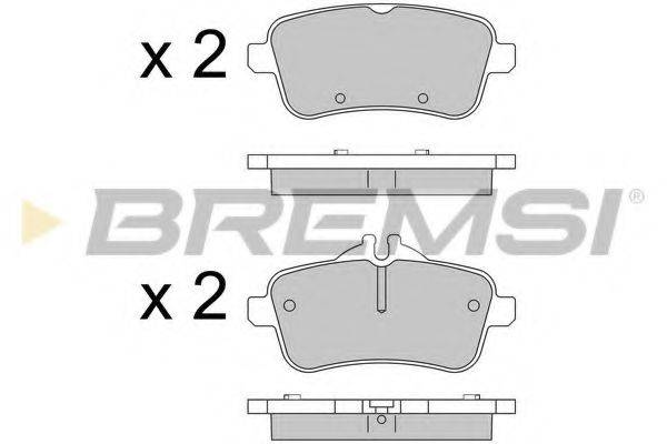 BREMSI BP3538 Комплект тормозных колодок, дисковый тормоз