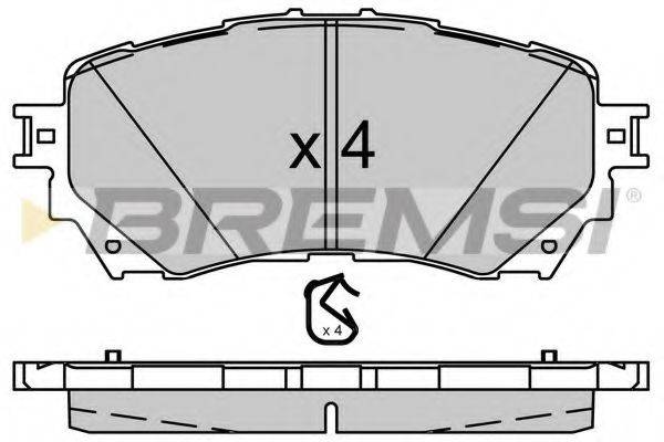 BREMSI BP3554 Комплект тормозных колодок, дисковый тормоз