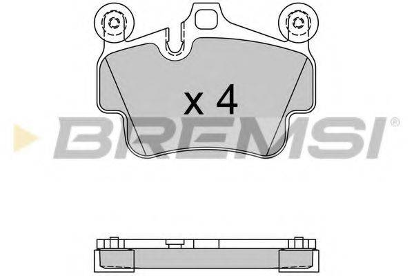 BREMSI BP3564 Комплект тормозных колодок, дисковый тормоз