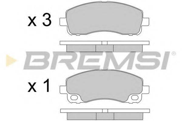 BREMSI BP3582 Комплект тормозных колодок, дисковый тормоз