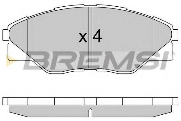 BREMSI BP3586 Комплект тормозных колодок, дисковый тормоз