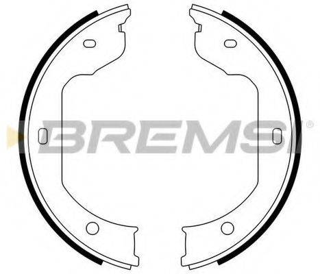 BREMSI GF0081 Комплект тормозных колодок, стояночная тормозная система