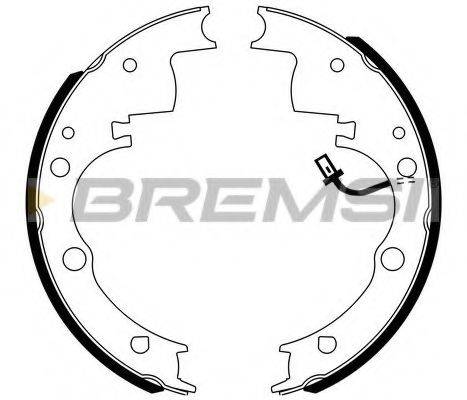 BREMSI GF0167 Комплект тормозных колодок