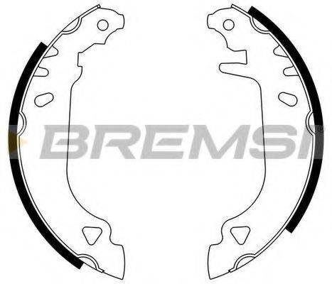 BREMSI GF0168 Комплект тормозных колодок