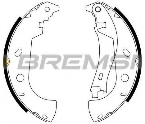 BREMSI GF0181 Комплект тормозных колодок