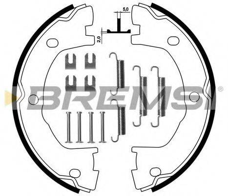 BREMSI GF01831 Комплект тормозных колодок, стояночная тормозная система